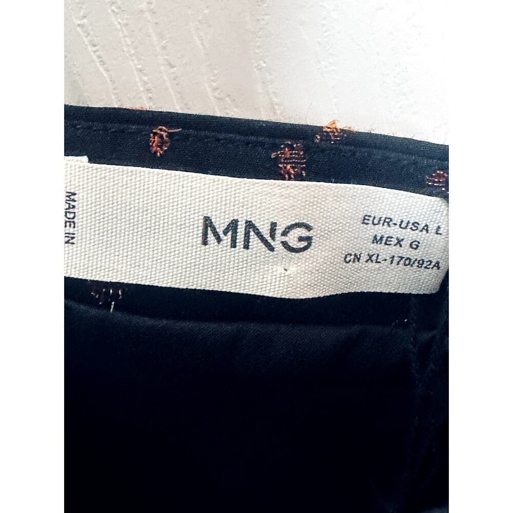 MNG Black Gold Swiss Dot Bustier Top - Size L - Picture 4 of 6